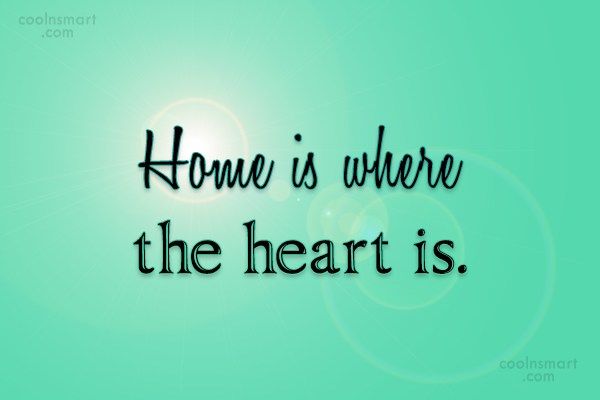 Quote Home Is Where The Heart Is CoolNSmart   Coolnsmart 24513 