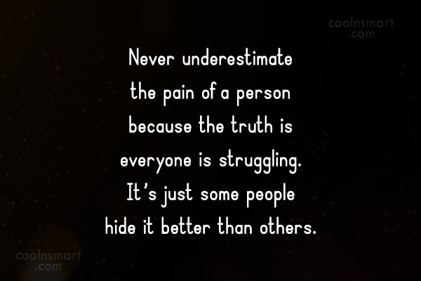 quotes about hiding pain